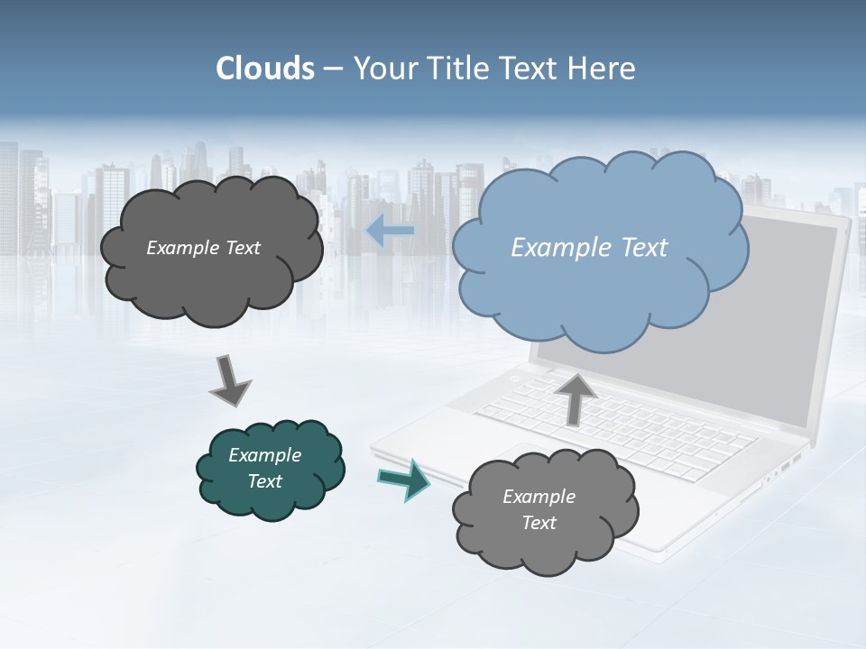 Laptop Blank Object PowerPoint Template