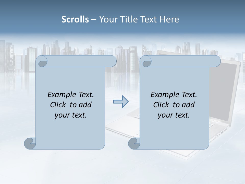 Laptop Blank Object PowerPoint Template