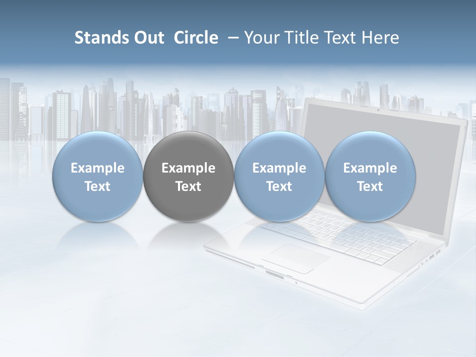 Laptop Blank Object PowerPoint Template