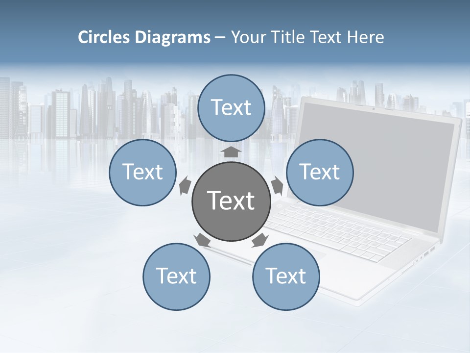 Laptop Blank Object PowerPoint Template