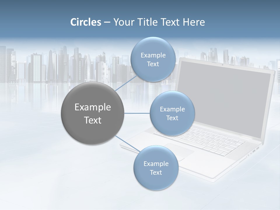 Laptop Blank Object PowerPoint Template
