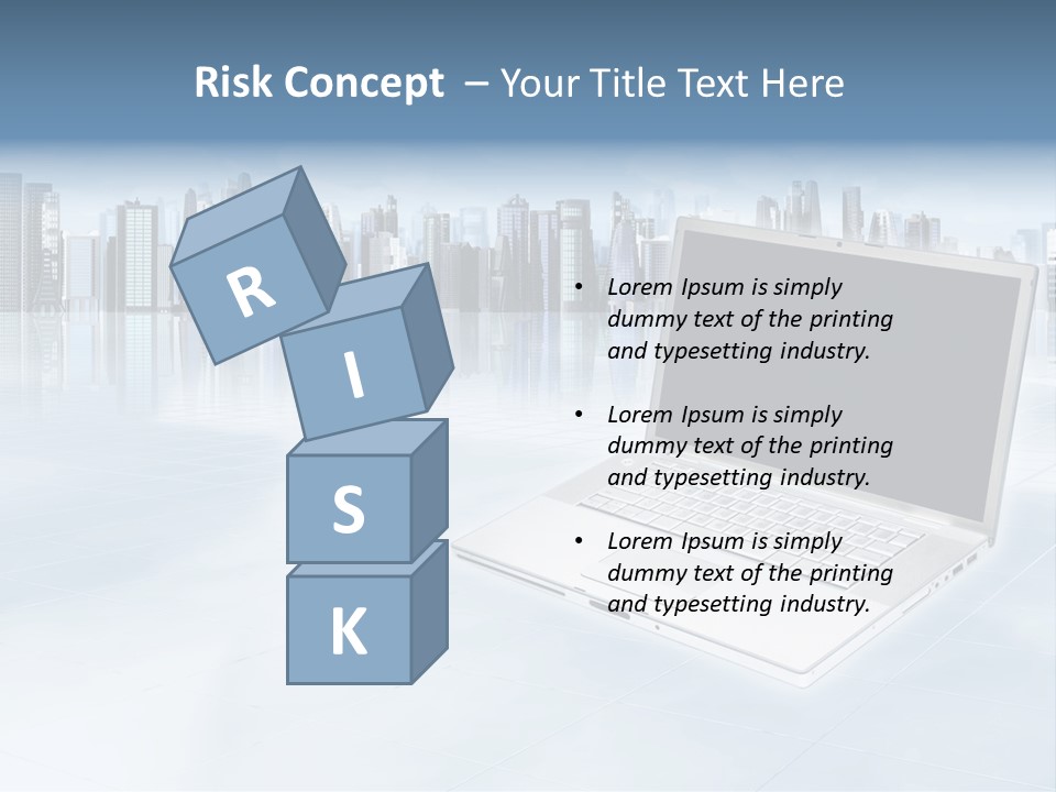 Laptop Blank Object PowerPoint Template