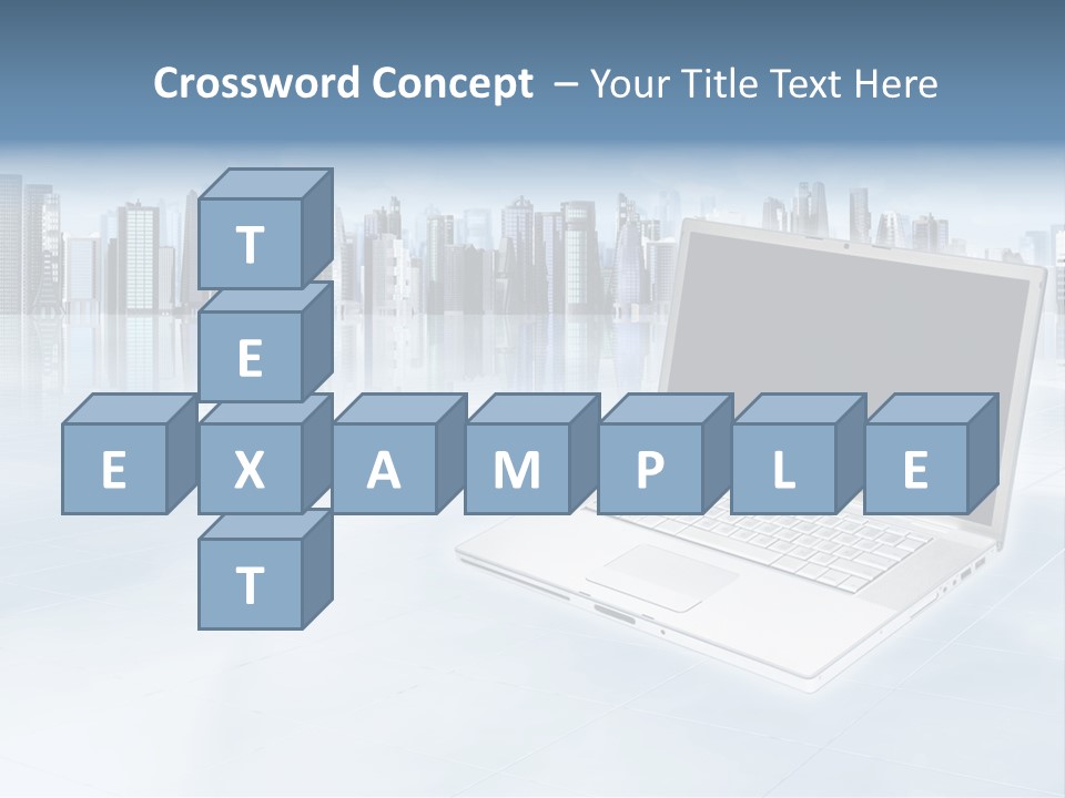 Laptop Blank Object PowerPoint Template