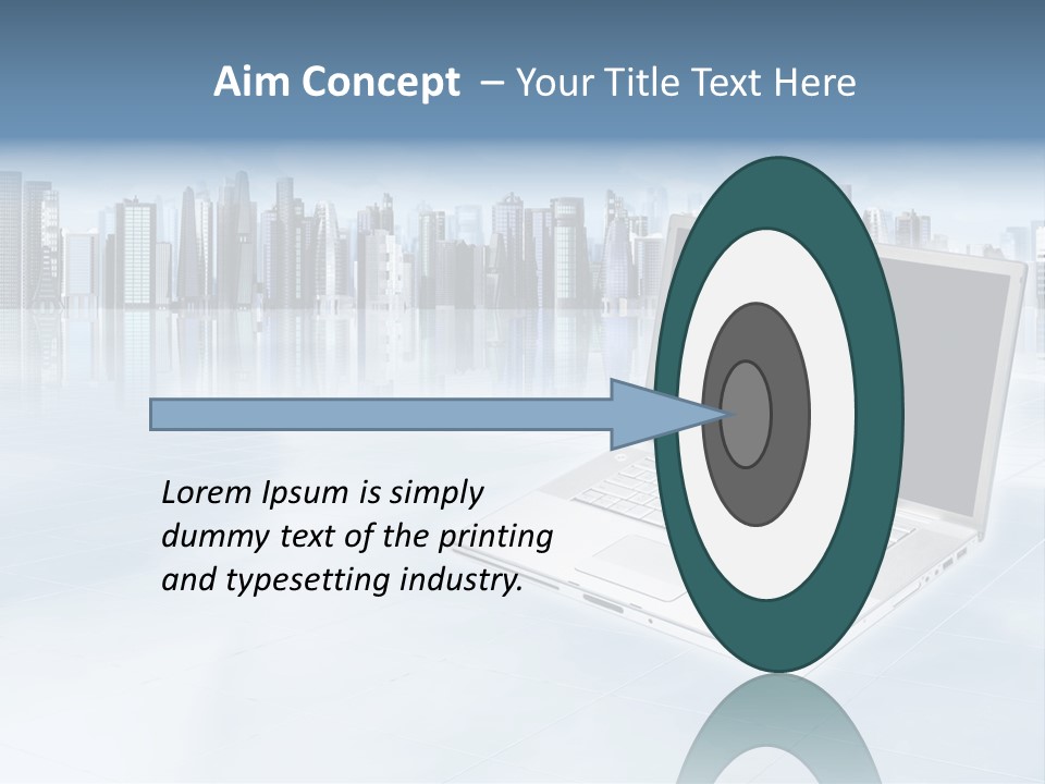 Laptop Blank Object PowerPoint Template