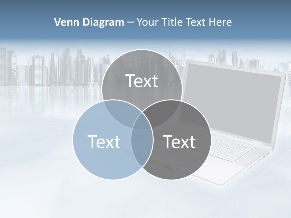 Laptop Blank Object PowerPoint Template