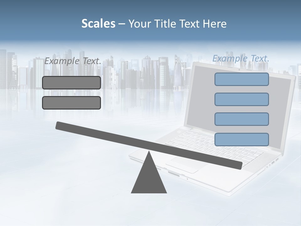 Laptop Blank Object PowerPoint Template