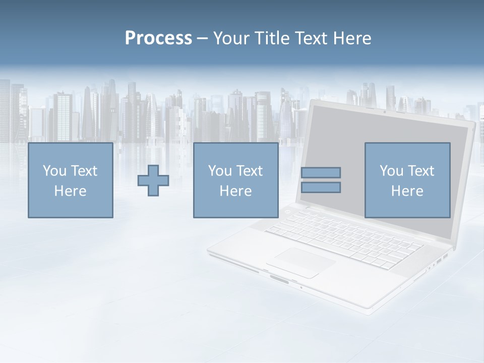 Laptop Blank Object PowerPoint Template