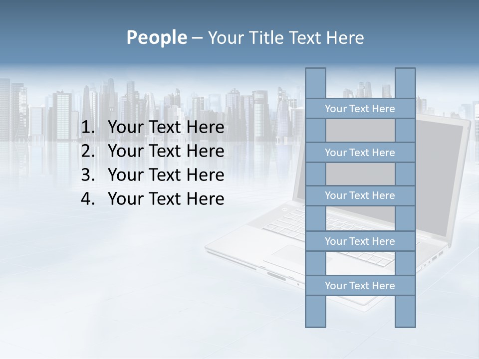 Laptop Blank Object PowerPoint Template