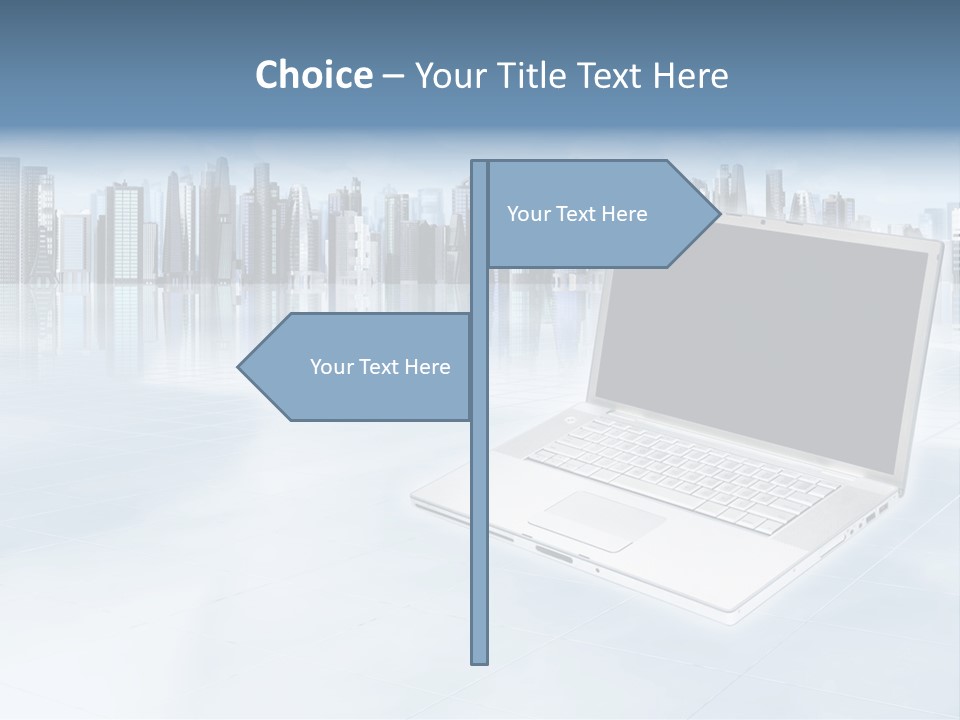 Laptop Blank Object PowerPoint Template