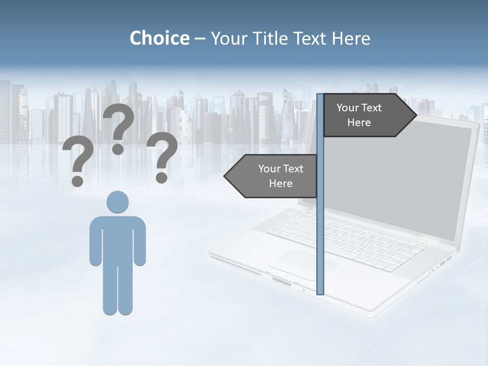 Laptop Blank Object PowerPoint Template
