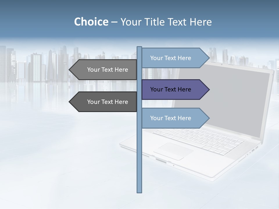 Laptop Blank Object PowerPoint Template