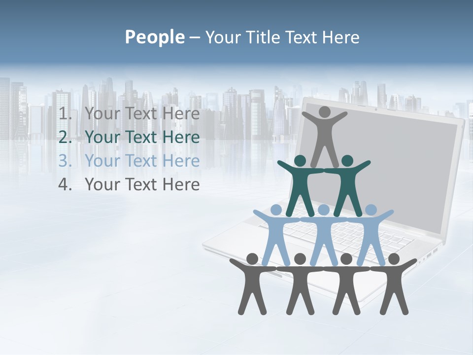 Laptop Blank Object PowerPoint Template