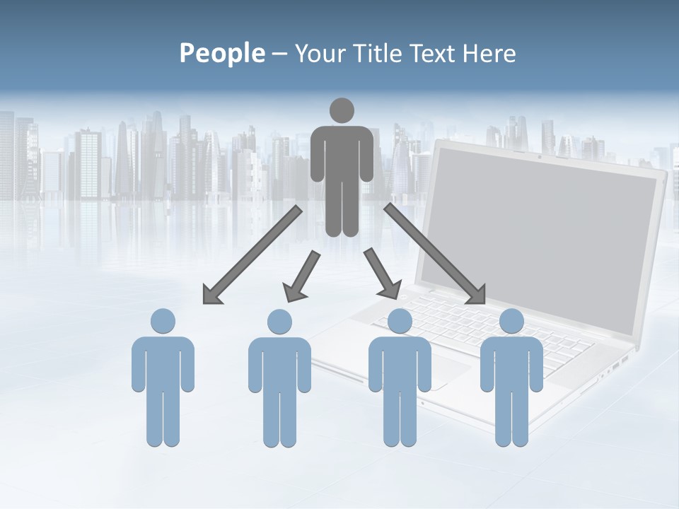 Laptop Blank Object PowerPoint Template