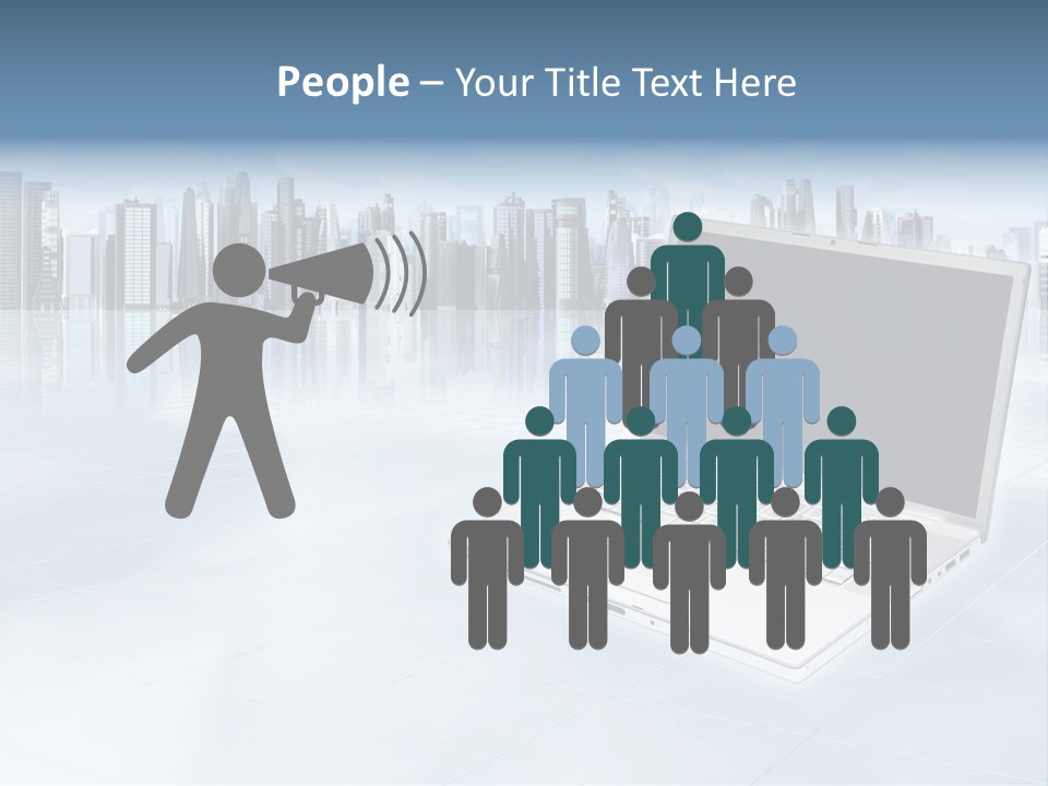 Laptop Blank Object PowerPoint Template