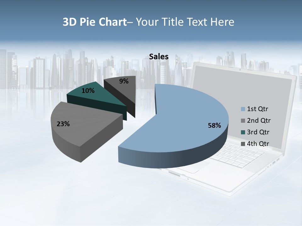Laptop Blank Object PowerPoint Template