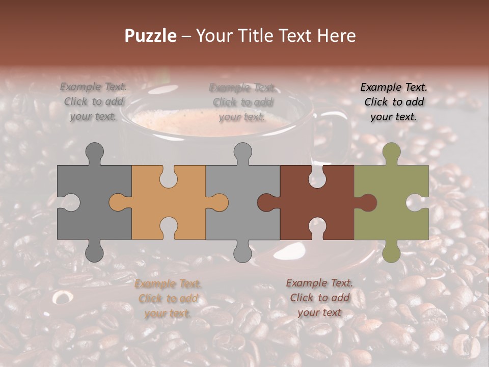 Tasse Stimulation Bureau PowerPoint Template