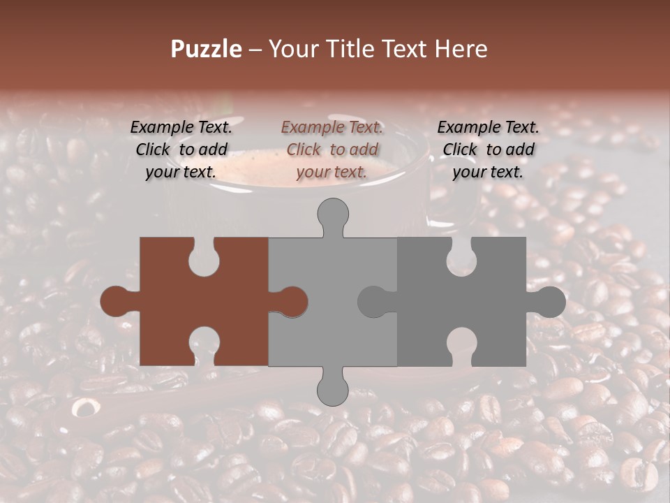 Tasse Stimulation Bureau PowerPoint Template