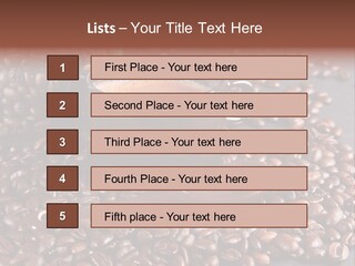 Tasse Stimulation Bureau PowerPoint Template