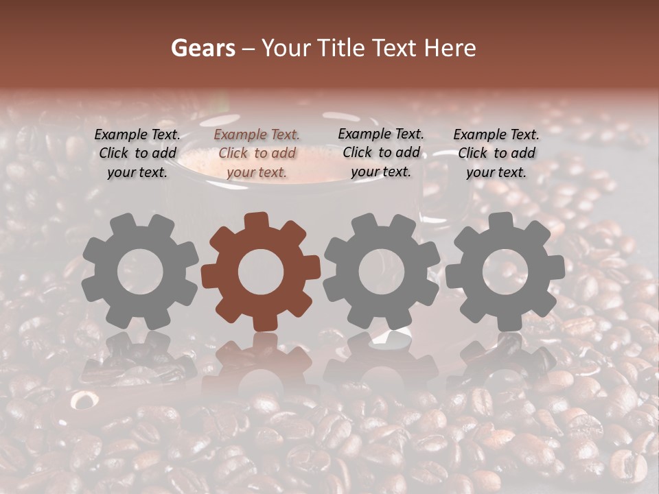 Tasse Stimulation Bureau PowerPoint Template