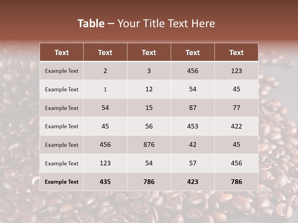 Tasse Stimulation Bureau PowerPoint Template