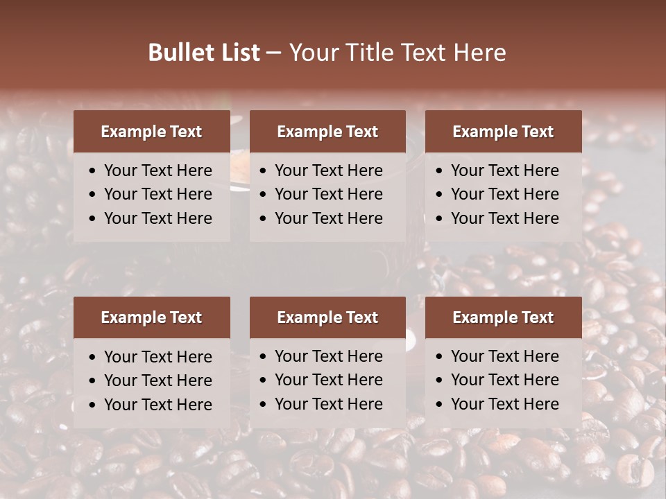 Tasse Stimulation Bureau PowerPoint Template