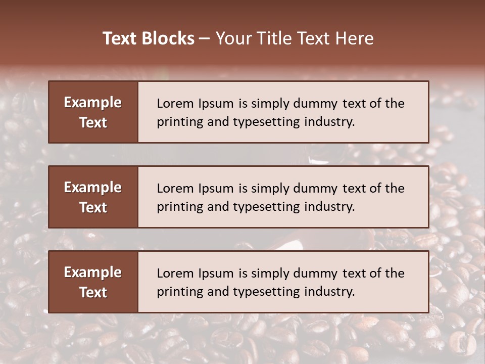 Tasse Stimulation Bureau PowerPoint Template