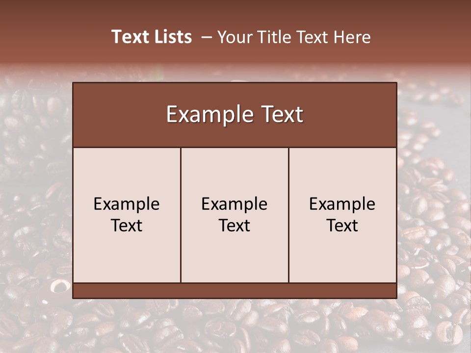 Tasse Stimulation Bureau PowerPoint Template