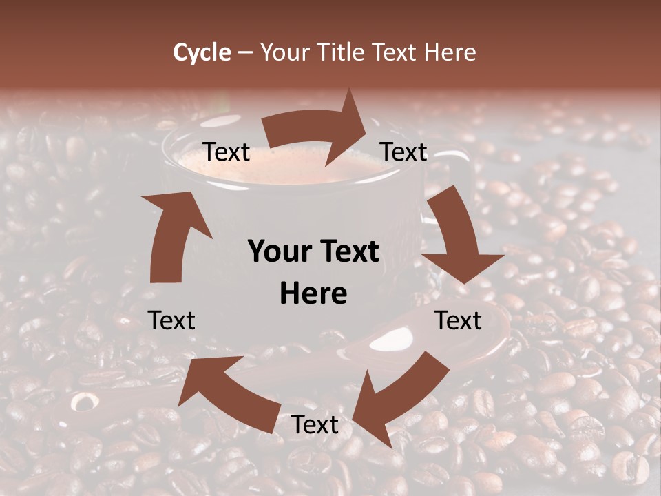 Tasse Stimulation Bureau PowerPoint Template