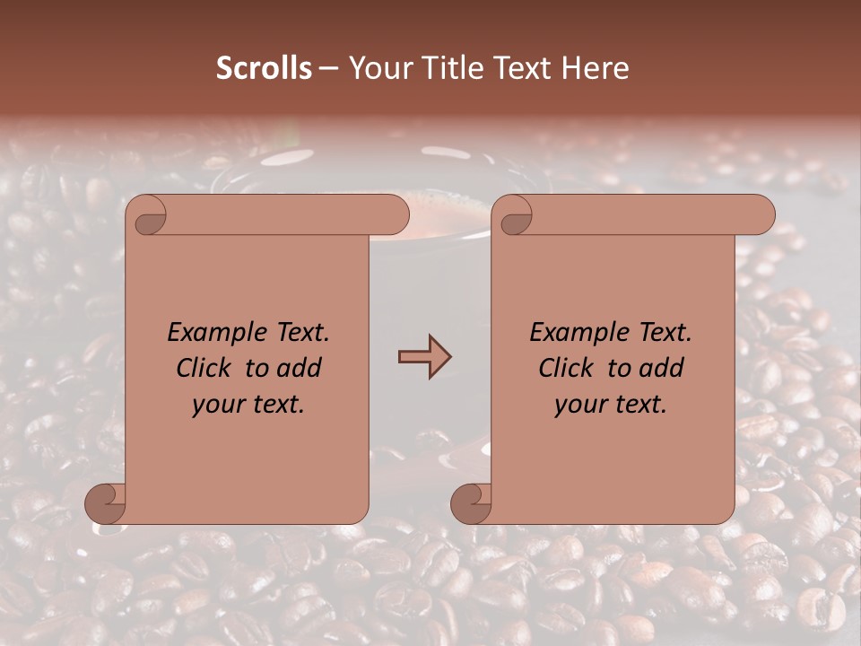 Tasse Stimulation Bureau PowerPoint Template