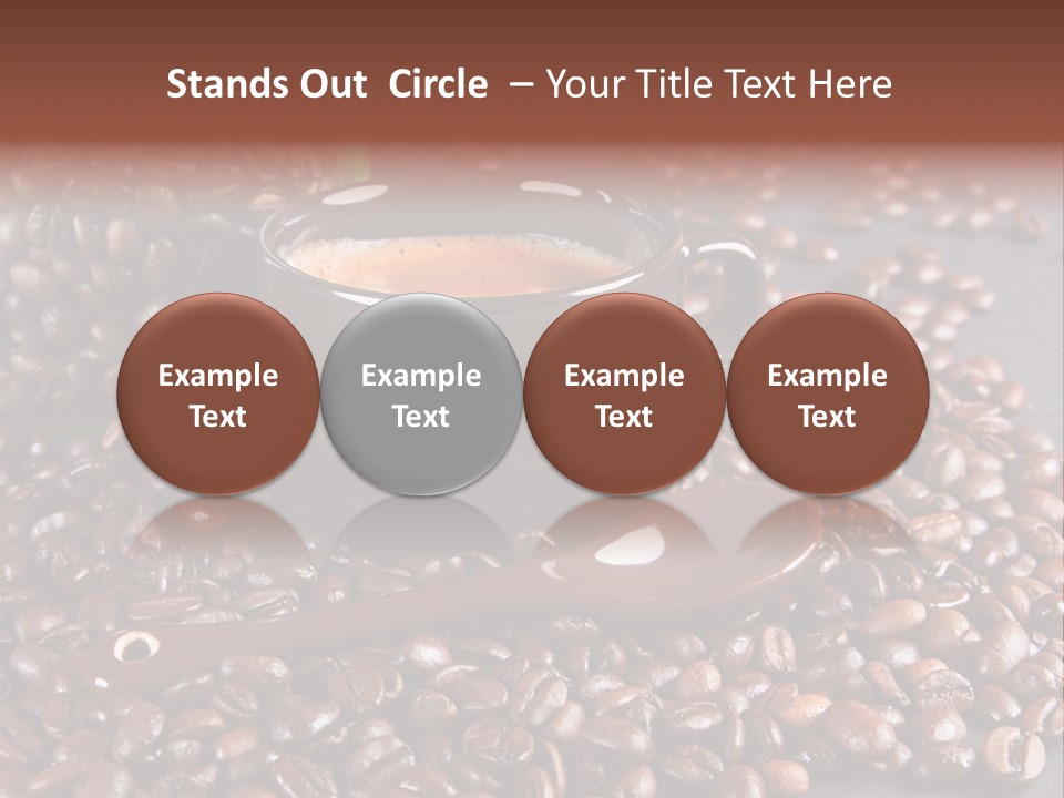 Tasse Stimulation Bureau PowerPoint Template