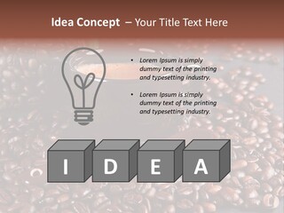 Tasse Stimulation Bureau PowerPoint Template