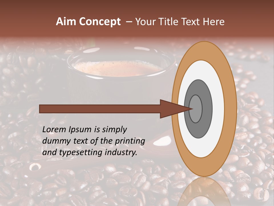 Tasse Stimulation Bureau PowerPoint Template