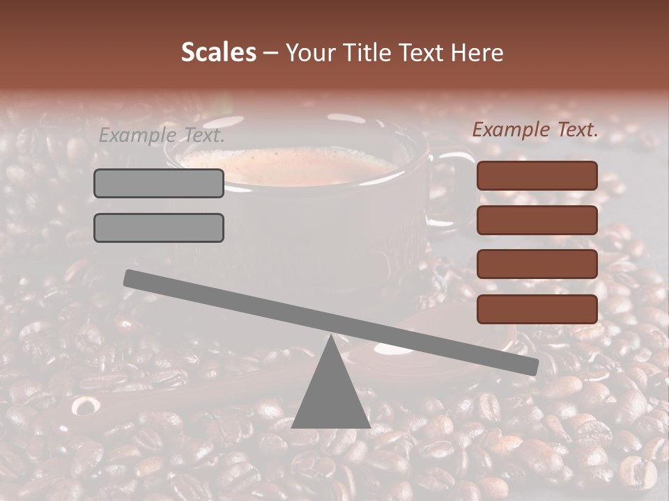 Tasse Stimulation Bureau PowerPoint Template