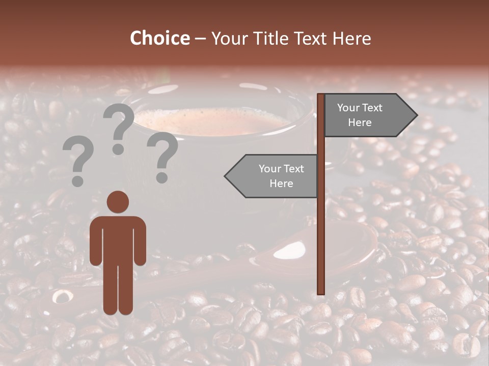 Tasse Stimulation Bureau PowerPoint Template