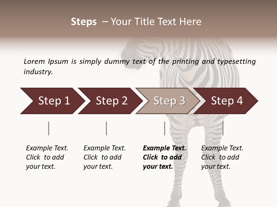 Standing Beauty Wildlife PowerPoint Template