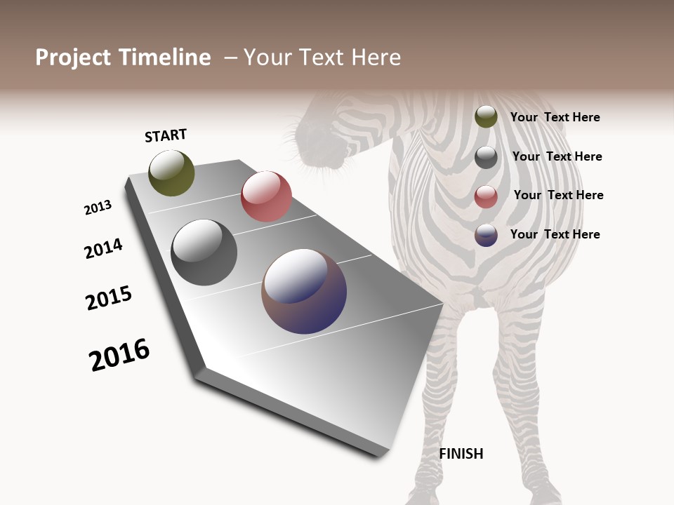 Standing Beauty Wildlife PowerPoint Template