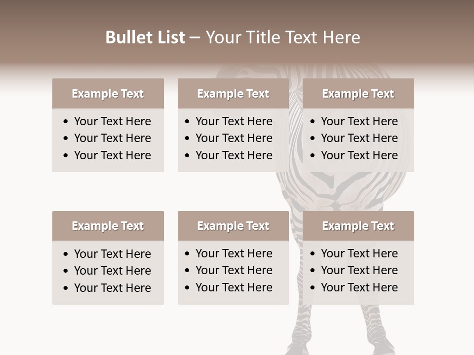 Standing Beauty Wildlife PowerPoint Template