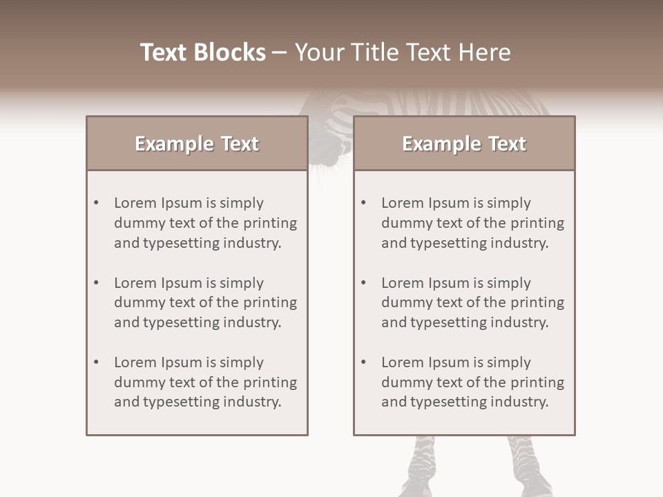 Standing Beauty Wildlife PowerPoint Template