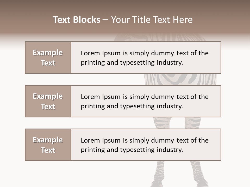 Standing Beauty Wildlife PowerPoint Template