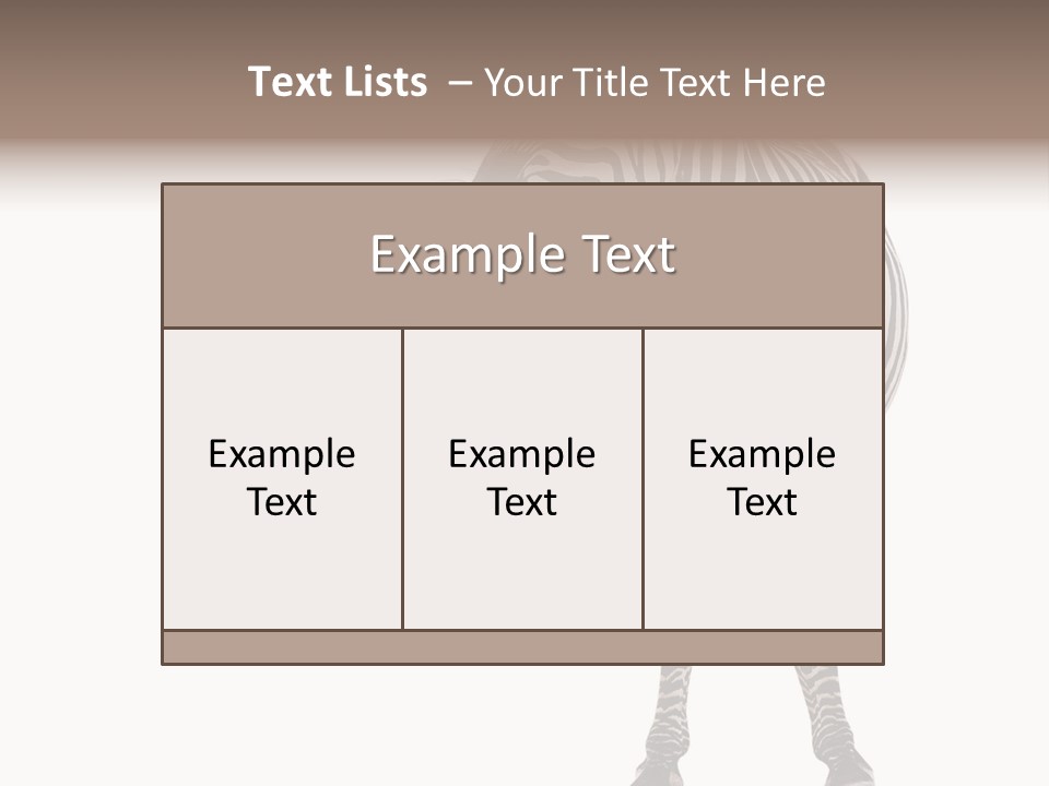 Standing Beauty Wildlife PowerPoint Template