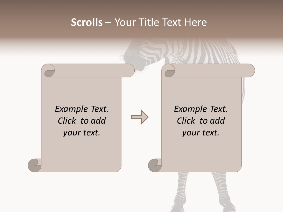 Standing Beauty Wildlife PowerPoint Template
