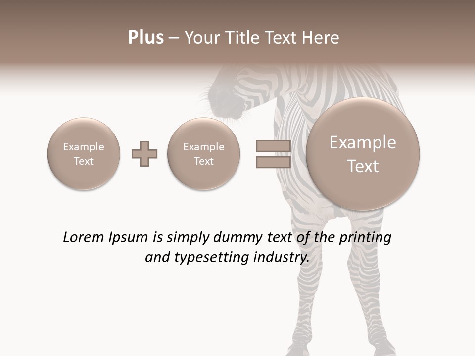 Standing Beauty Wildlife PowerPoint Template