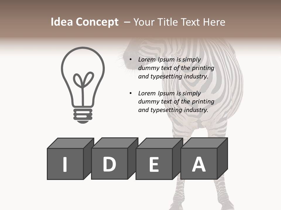 Standing Beauty Wildlife PowerPoint Template