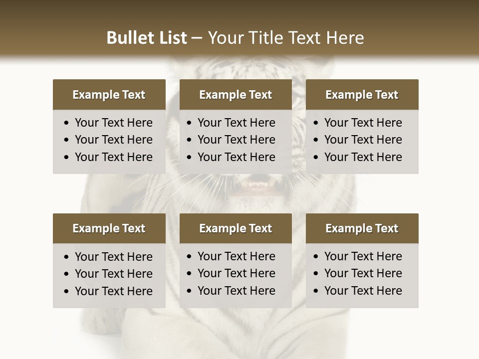 Animals Wild Isolated PowerPoint Template