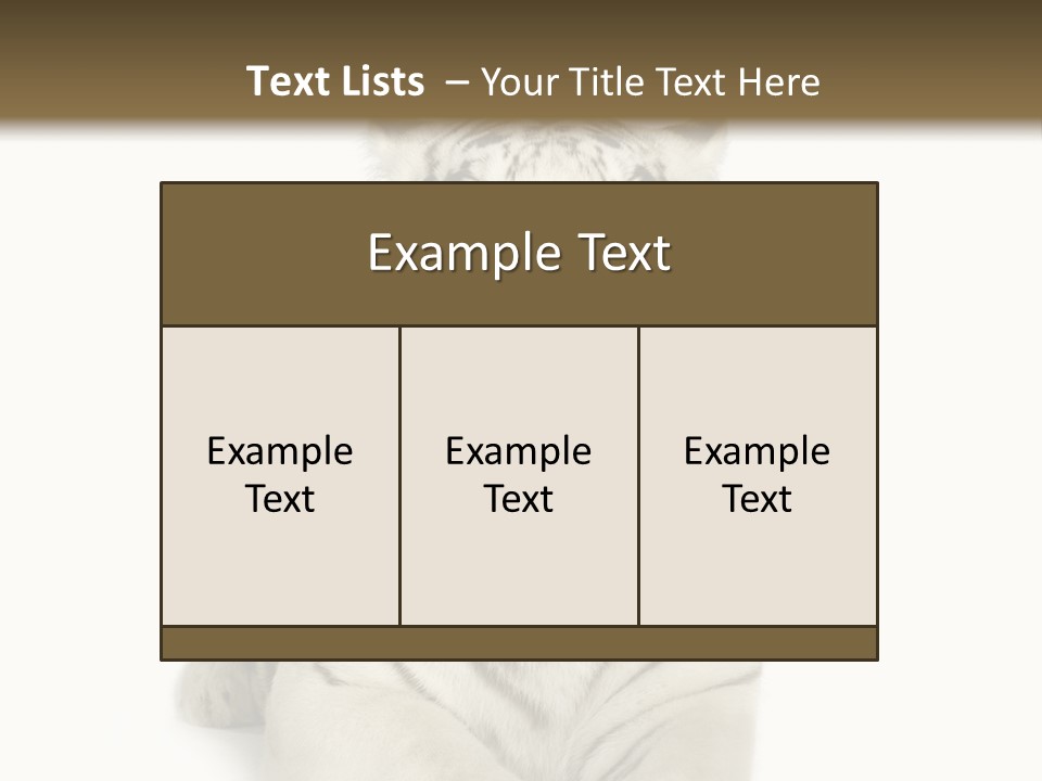 Animals Wild Isolated PowerPoint Template