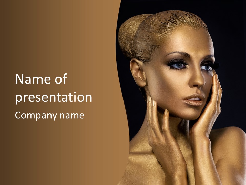 Beautiful Creative Face PowerPoint Template