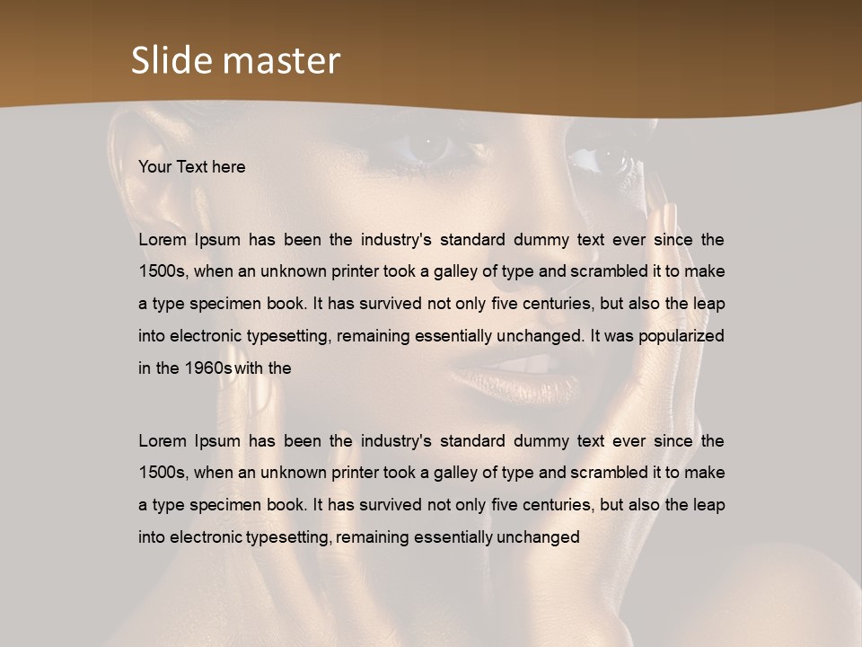 Beautiful Creative Face PowerPoint Template