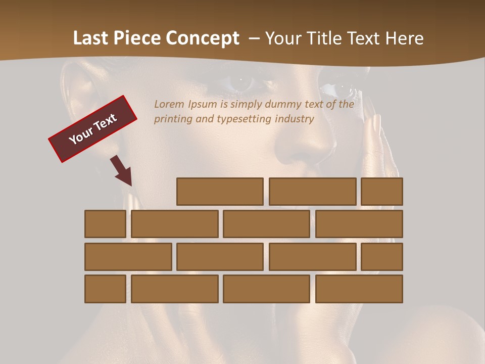 Beautiful Creative Face PowerPoint Template