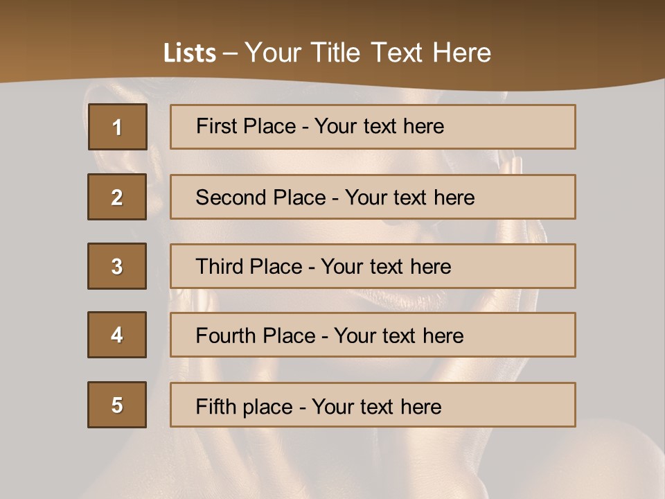 Beautiful Creative Face PowerPoint Template