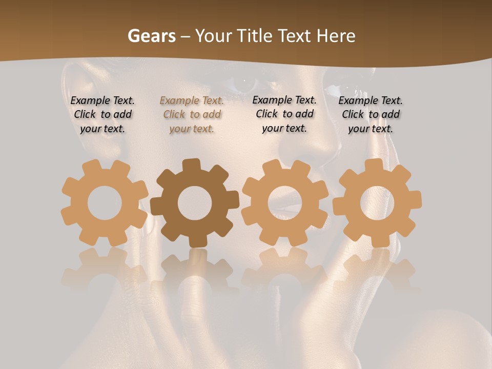 Beautiful Creative Face PowerPoint Template